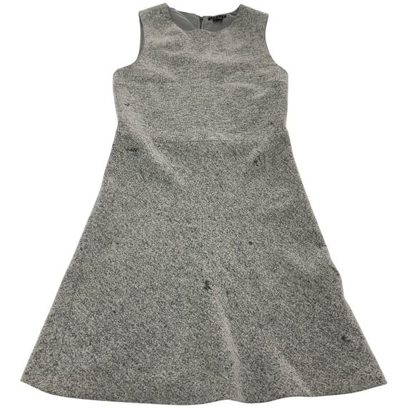 Theory Dress‎ Womens 4 Grey Raneid K Felt Mini Wool Blend - Picture 2 of 9